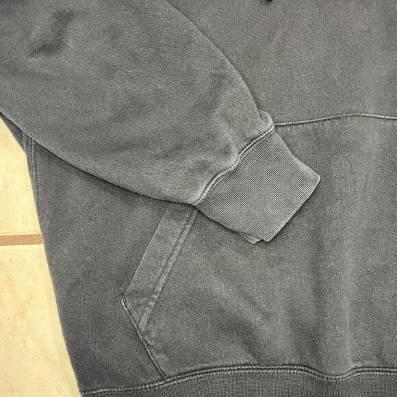 Nike Hoodie Mens Large Sweatshirt Pullover Black Athleisure Streetwear Swoosh - Picture 9 of 11